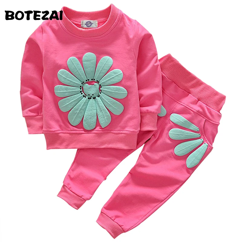 2017 girls clothing sets cartoon sunflower 2016 spring autumn children's wear cotton casual tracksuits kids clothes sports suit
2017 girls clothing sets cartoon sunflower 2016 spring autumn children's wear cotton casual tracksuits kids clothes sports suit