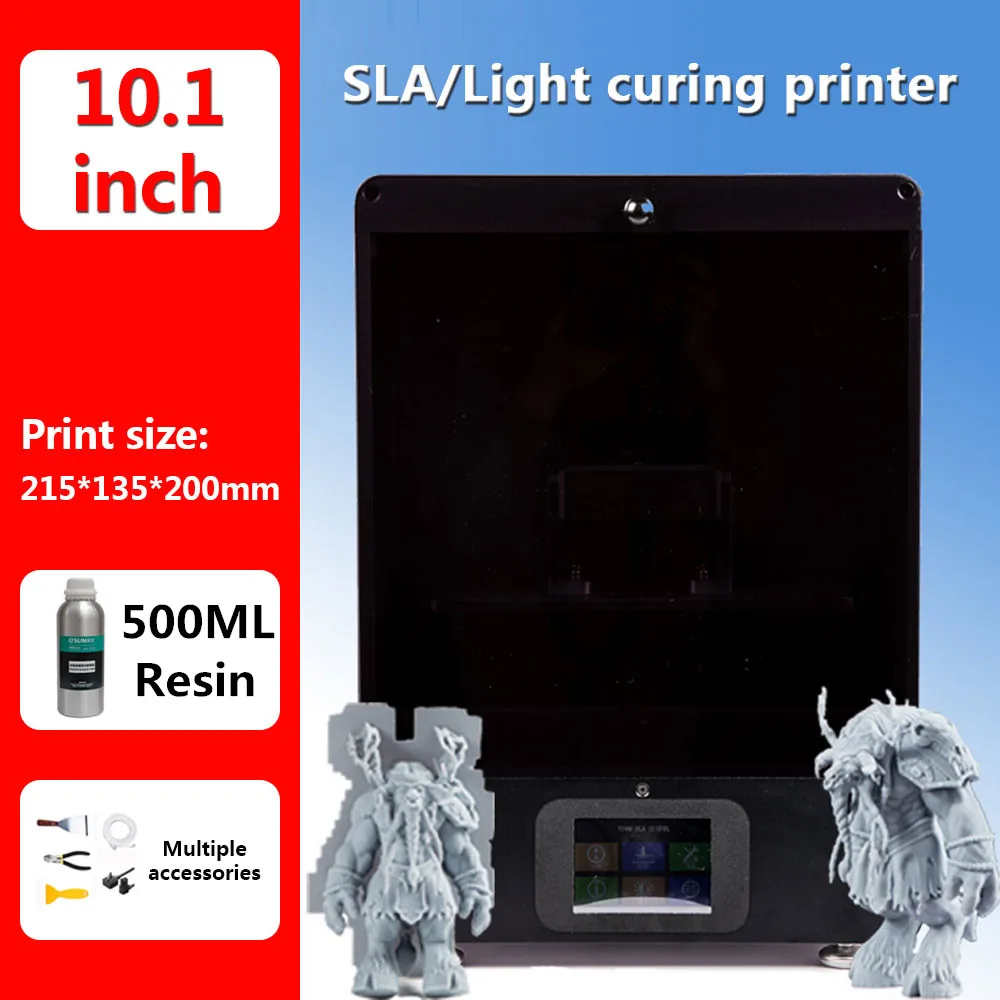 Фото T200 lcd/SLA/DLP 3d принтер 215*135*200 мм Объем печати высокая точность 2K diy Impresora 405 нм УФ