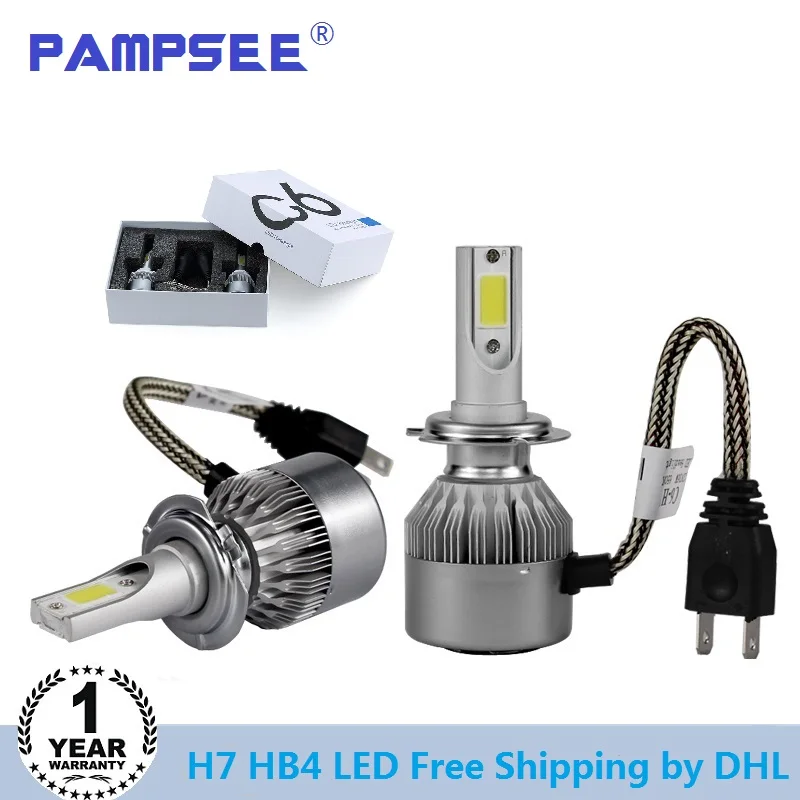 Shipping by DHL C6 Car Headlight 72W 7600LM Led Light Bulbs H1 H3 H7 9005 9006 hb4 H11 H4 H13 9007 Automobiles Headlamp 6000K
Shipping by DHL C6 Car Headlight 72W 7600LM Led Light Bulbs H1 H3 H7 9005 9006 hb4 H11 H4 H13 9007 Automobiles Headlamp 6000K