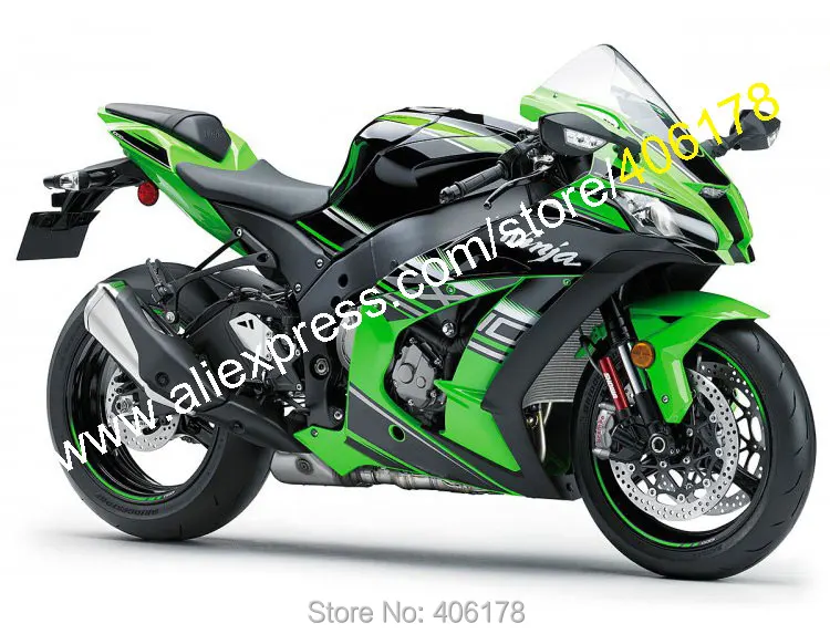 For Kawasaki Ninja ZX 10R 2016 2017 2018 ZX10R 16 17 18 ZX-10R Green Black Bodywork Sportbike Fairing Kit (Injection Molding)
For Kawasaki Ninja ZX 10R 2016 2017 2018 ZX10R 16 17 18 ZX-10R Green Black Bodywork Sportbike Fairing Kit (Injection Molding)