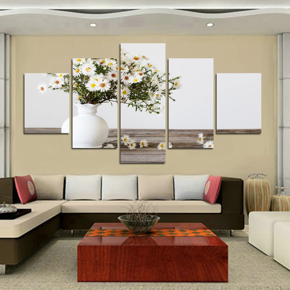 5 Pieces White Vase Sunflower Canvas Painting Modern Print Poster Flower Wall Art Hanging Beautiful Scenery Home Decoration
5 Pieces White Vase Sunflower Canvas Painting Modern Print Poster Flower Wall Art Hanging Beautiful Scenery Home Decoration
