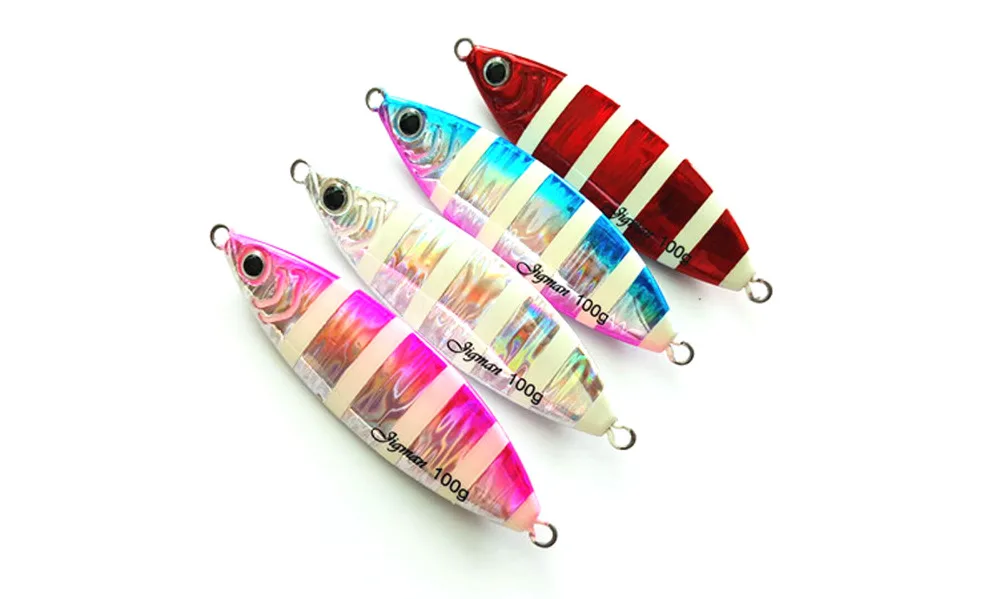 5PCS Deep sea Metal Jigging Zebra Glow Slow Jig Night Fishing Jigging Lure Jigbait spoon baits 60g 80g 100g 150g
5PCS Deep sea Metal Jigging Zebra Glow Slow Jig Night Fishing Jigging Lure Jigbait spoon baits 60g 80g 100g 150g