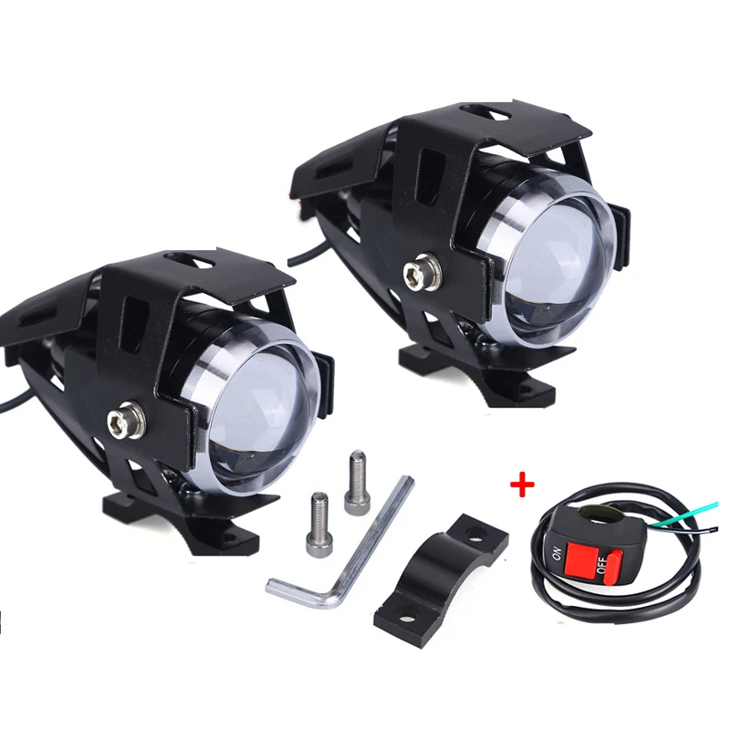 2 PCS Motorcycle Headlights Auxiliary Lamp U5 Led Chip Motorbike Spotlights Accessory Moto DRL Fog Spot Head Light 125W 12V
2 PCS Motorcycle Headlights Auxiliary Lamp U5 Led Chip Motorbike Spotlights Accessory Moto DRL Fog Spot Head Light 125W 12V
