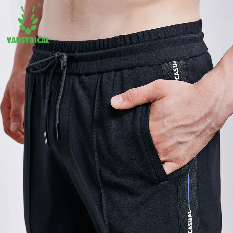 Vansydical Winter Sports Running Pants Men's Printed Ribbon Gym Long Trousers Outdoor Fitness Workout Jogging Sweatpants | Спорт и