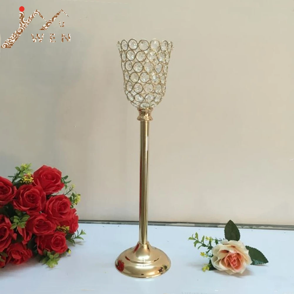 47 Height Gold Crystals Single Candle Holder Wedding Event or Party Candle Stand Home Decor Candlestick 1 Lot = 10 Pcs
47 Height Gold Crystals Single Candle Holder Wedding Event or Party Candle Stand Home Decor Candlestick 1 Lot = 10 Pcs