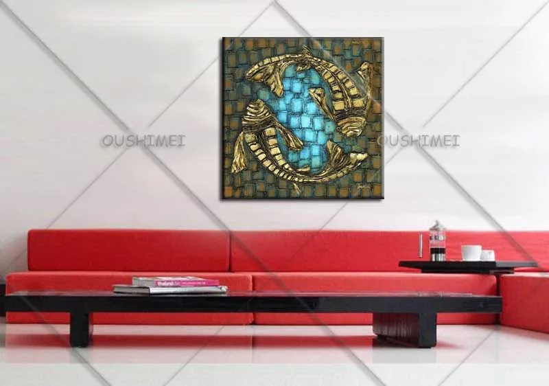 Hand-painted Lovely Gold Fish Wall Art Beauty Funny Animal Home Decor Modern Oil Painting On Canvas Abstract Picture No Framed
Hand-painted Lovely Gold Fish Wall Art Beauty Funny Animal Home Decor Modern Oil Painting On Canvas Abstract Picture No Framed
