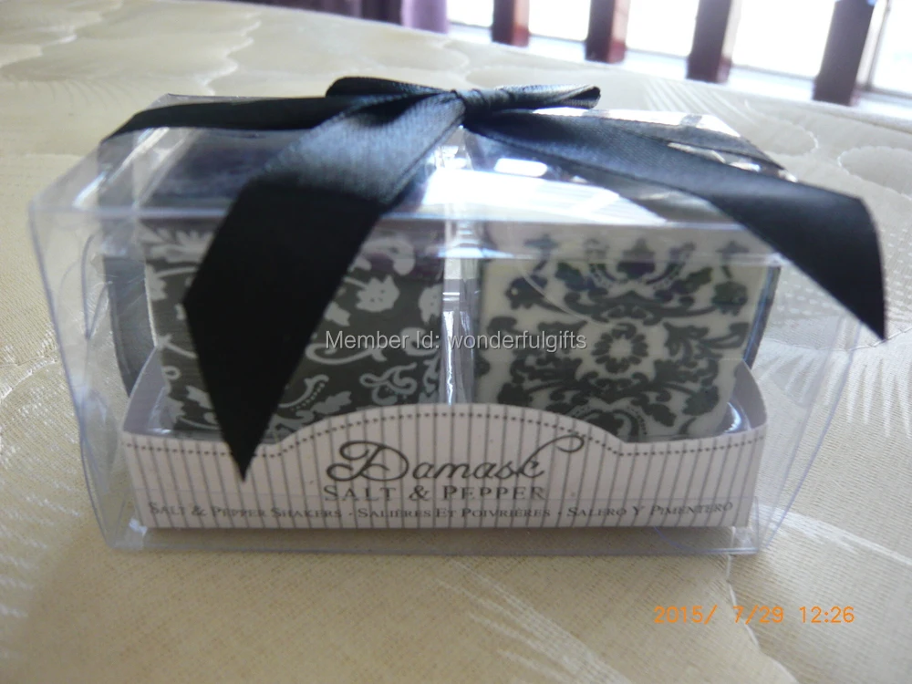 Free shipping wedding favor gift and giveaways-Damask Ceramic Salt and Pepper Shakers bridal shower party souvenir 100boxes/lot
Free shipping wedding favor gift and giveaways-Damask Ceramic Salt and Pepper Shakers bridal shower party souvenir 100boxes/lot