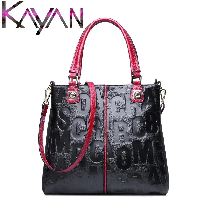 Genuine Leather Letter Printing Handbag Fashion Tote For Female Fashion Designer Shoulder Bag Shopping Bag
Genuine Leather Letter Printing Handbag Fashion Tote For Female Fashion Designer Shoulder Bag Shopping Bag