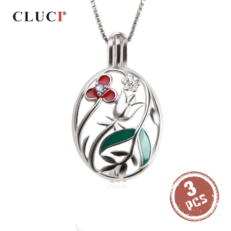 CLUCI 3pcs Real 925 Sterling Silver Pendant Beautiful Flower Oval Pendant Women Zircon Gemstone Pendant Pearl Locket SC311SB
CLUCI 3pcs Real 925 Sterling Silver Pendant Beautiful Flower Oval Pendant Women Zircon Gemstone Pendant Pearl Locket SC311SB