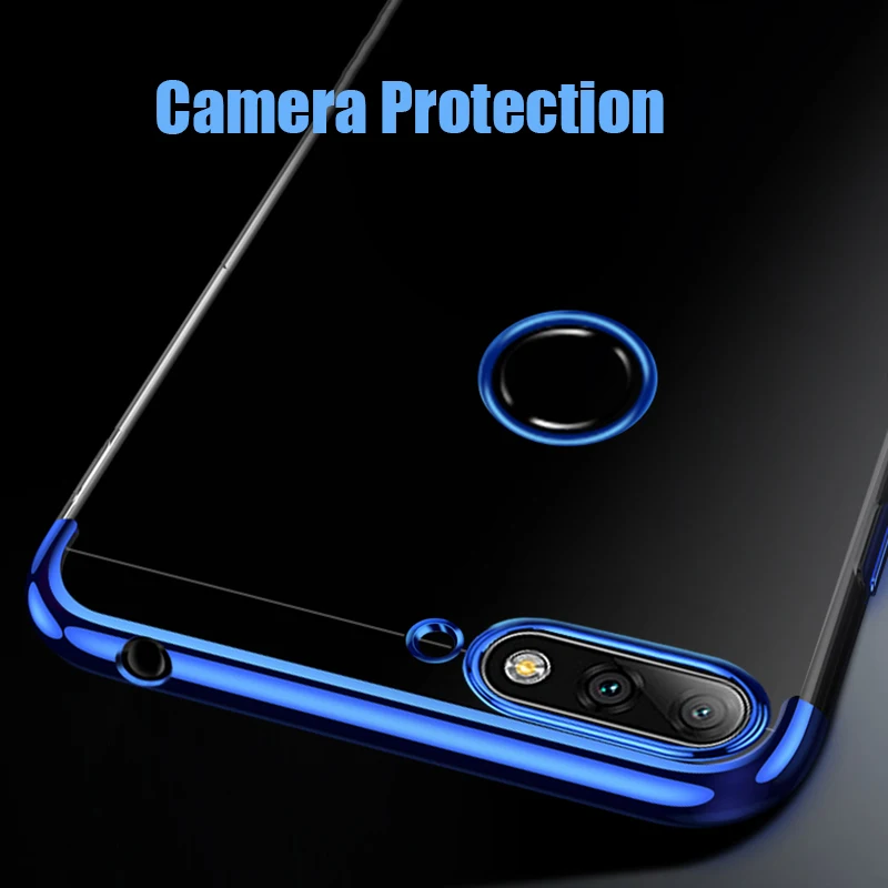 MAKAVO For Huawei Honor 7A Pro Case Luxury Soft Silicone Transparent Plating Cover 7 A Phone Cases |
