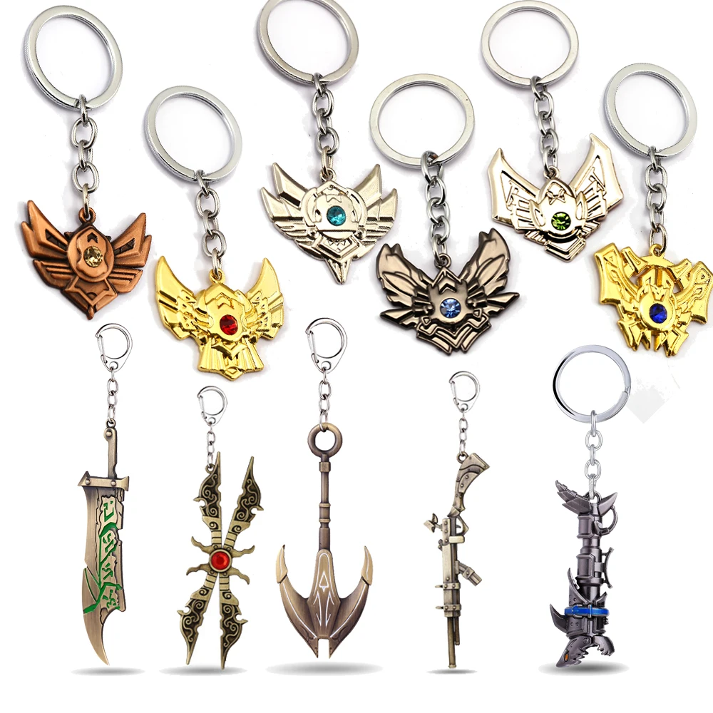 HSIC Mixed Styles Game LoL League Weapon Keychain Legends Riven Leona Soraka Irelia Keyring Key Holder Men Chaveiro For Fans
HSIC Mixed Styles Game LoL League Weapon Keychain Legends Riven Leona Soraka Irelia Keyring Key Holder Men Chaveiro For Fans
