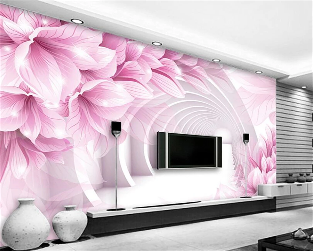 Beibehang 3d high quality modern custom wallpaper large 3D stereo space extend flowers TV wall decoration painting 3D wallpaper
Beibehang 3d high quality modern custom wallpaper large 3D stereo space extend flowers TV wall decoration painting 3D wallpaper