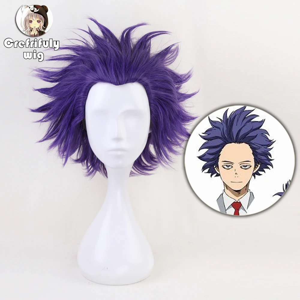 Boku no Hero Academia Shinsou Hitoshi Wig Cosplay Costume My Hero Academia Men Women Short Purple Hair Halloween Wigs + Wig Cap
Boku no Hero Academia Shinsou Hitoshi Wig Cosplay Costume My Hero Academia Men Women Short Purple Hair Halloween Wigs + Wig Cap