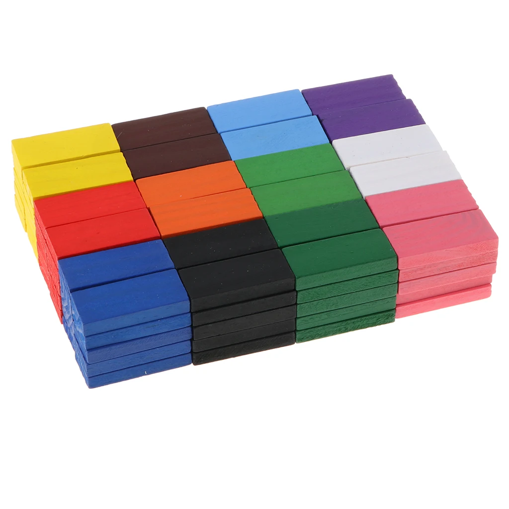 120pcs Wooden Dominos Blocks Set, Kids Game Educational Play Building Toy, Domino Tile Racing Games Gift - 12 color
120pcs Wooden Dominos Blocks Set, Kids Game Educational Play Building Toy, Domino Tile Racing Games Gift - 12 color