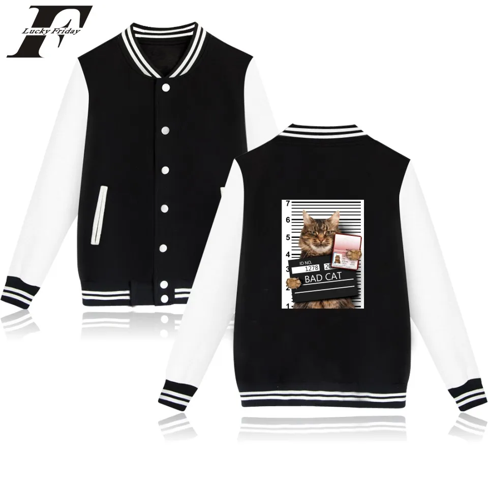 latest Bad Cat printed funny fashion hip hop Baseball Jacket men women Sweatshirts coats tops casual long sleeve hoodies Jackets
latest Bad Cat printed funny fashion hip hop Baseball Jacket men women Sweatshirts coats tops casual long sleeve hoodies Jackets