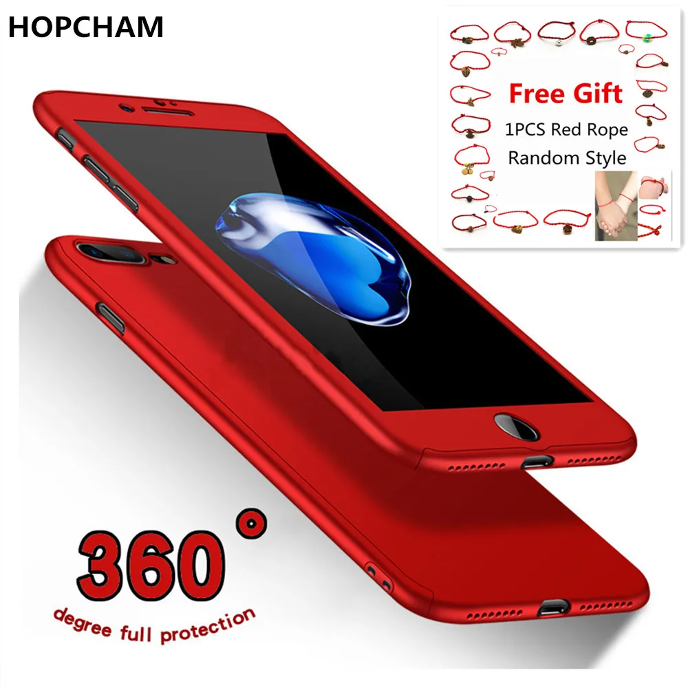 Роскошный чехол с полным корпусом 360 градусов для iPhone 6 5 5S защитный X 7 6S Plus