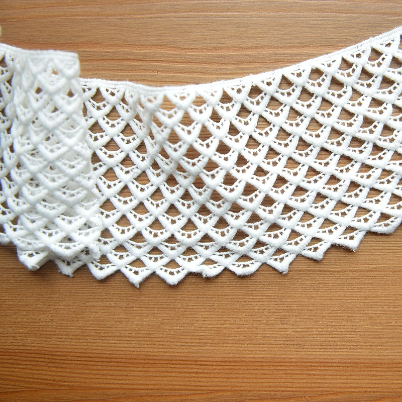 Milk color cotton water soluble embroidery lace lace accessories clothing lace 9cm G595
Milk color cotton water soluble embroidery lace lace accessories clothing lace 9cm G595
