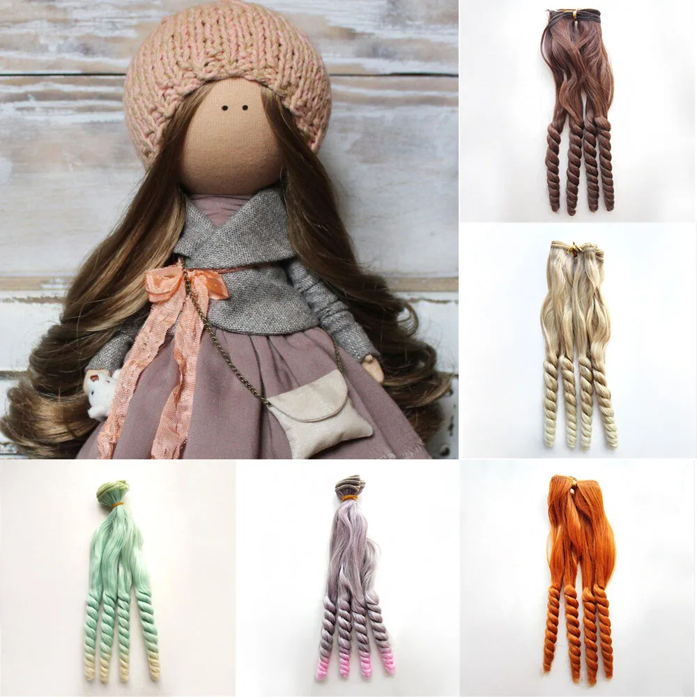 BJD/SD/Blyth/American Wigs Accessories 1pc 20*100cm Synthetic Fiber Curly Natural Color Hair Extensions for Dolls DIY Doll Hairs
BJD/SD/Blyth/American Wigs Accessories 1pc 20*100cm Synthetic Fiber Curly Natural Color Hair Extensions for Dolls DIY Doll Hairs