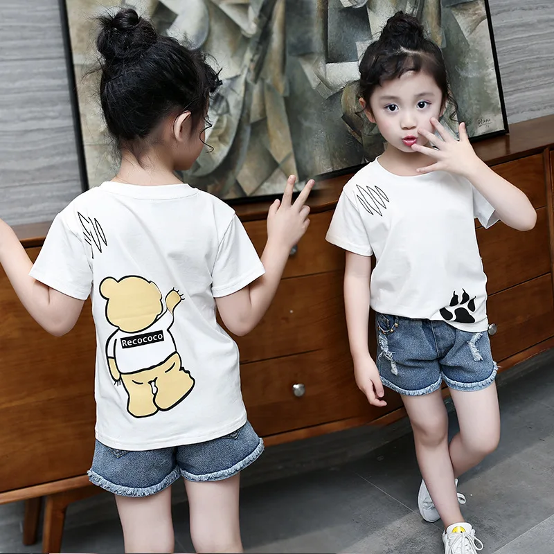 6-10 Years Summer Girls Short Sleeve T-shirt Girls Cute Cartoon Tops Cotton T-shirt Outfits
6-10 Years Summer Girls Short Sleeve T-shirt Girls Cute Cartoon Tops Cotton T-shirt Outfits