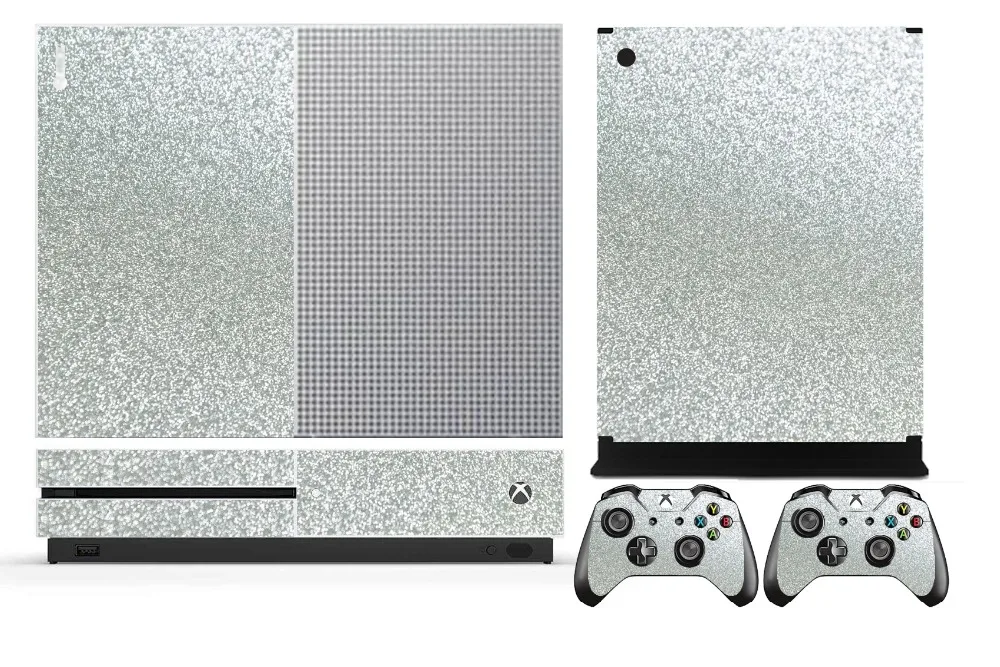Shining Silver Bling Glitter Skin Sticker Protector for Microsoft Xbox One S and 2 controller Skins Stickers
Shining Silver Bling Glitter Skin Sticker Protector for Microsoft Xbox One S and 2 controller Skins Stickers
