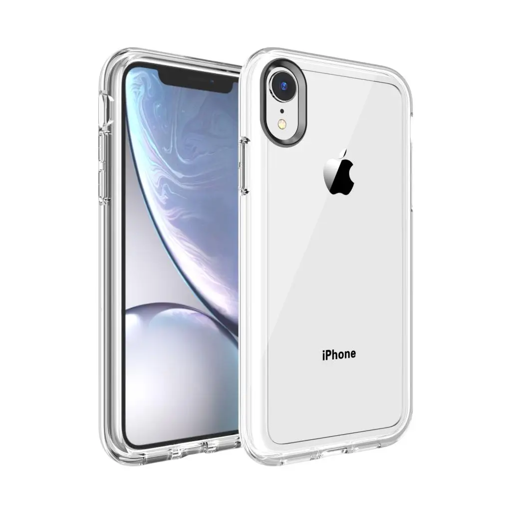 Новый противоударный чехол для телефона iPhone XR X XS Max прозрачный из ТПУ и