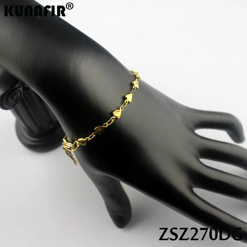 stainless steel bracelet 4.4mm heart shape Uouya welding chains golden color Brace lace women fashion jewelry ZSZ270DG
stainless steel bracelet 4.4mm heart shape Uouya welding chains golden color Brace lace women fashion jewelry ZSZ270DG
