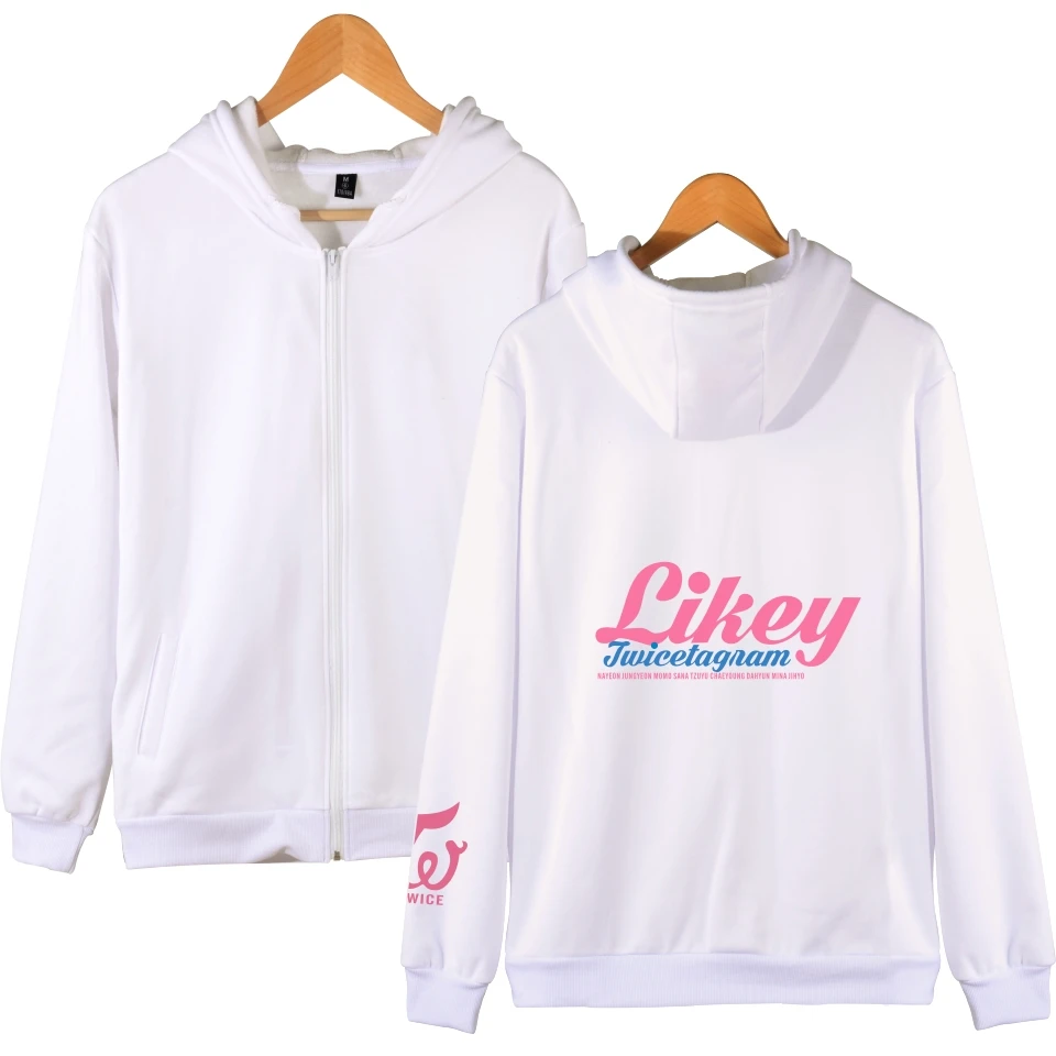 TWICE Zipper New Arrival Streetwear Kpop TWICE Latter Print Zipper Hoodie For Men/Women Momo Hooded Sweatshirt Zip-Up
TWICE Zipper New Arrival Streetwear Kpop TWICE Latter Print Zipper Hoodie For Men/Women Momo Hooded Sweatshirt Zip-Up