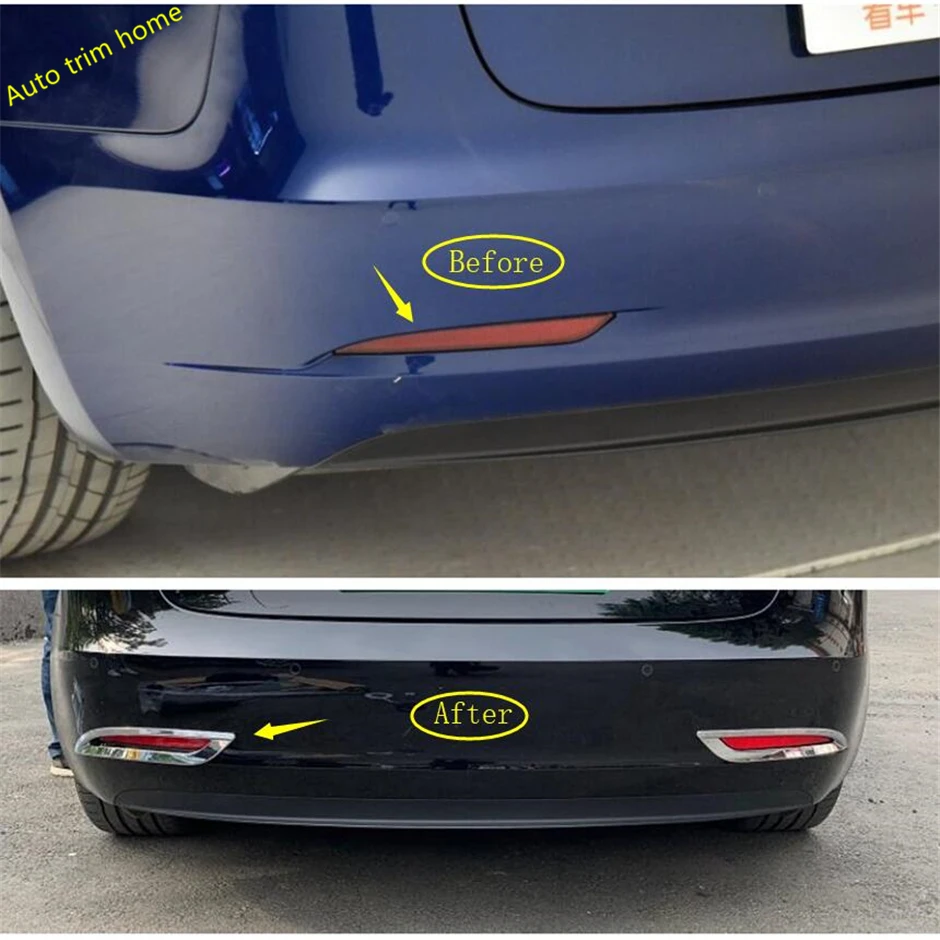 Lapetus Outside Rear Trunk Fog Lights Lamps Frame Cover Trim ABS Fit For Tesla Model 3 2018 2019 2020 Chrome Look
Lapetus Outside Rear Trunk Fog Lights Lamps Frame Cover Trim ABS Fit For Tesla Model 3 2018 2019 2020 Chrome Look