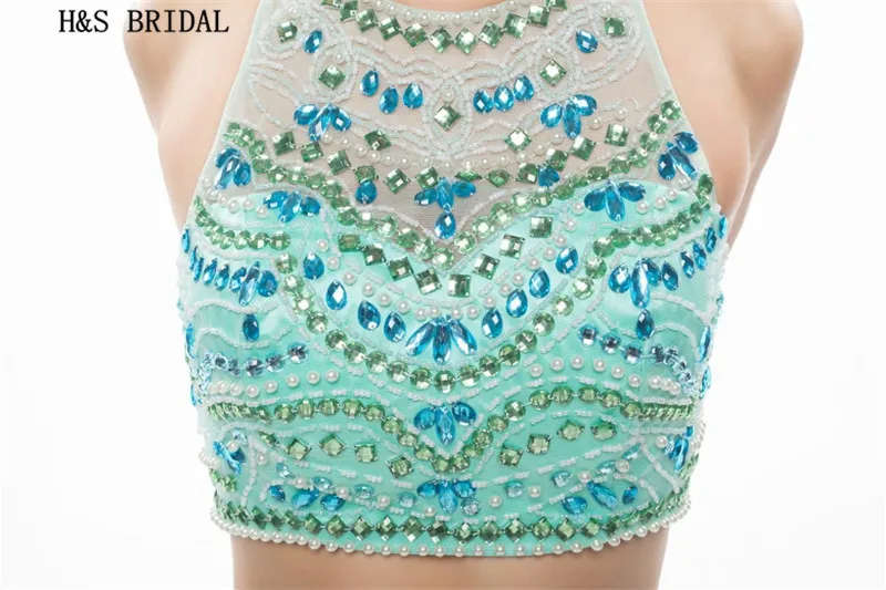 Halter Green 2 piece prom dresses Crystal Chiffon prom gowns 2017 black girl prom dress Two Piece robe de soiree Evening Dresses
Halter Green 2 piece prom dresses Crystal Chiffon prom gowns 2017 black girl prom dress Two Piece robe de soiree Evening Dresses