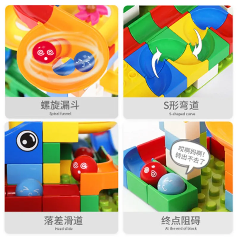 43/74Pcs Maze Ball Track Building Blocks Toys Assembling slides building blocks Educational toys for children Interest Blocks
43/74Pcs Maze Ball Track Building Blocks Toys Assembling slides building blocks Educational toys for children Interest Blocks