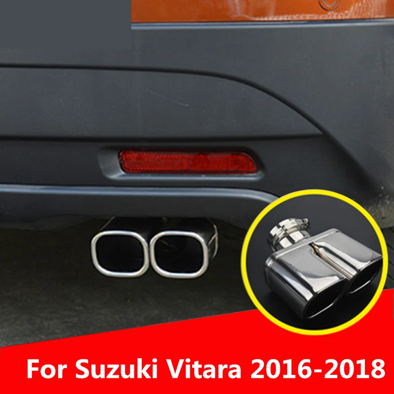 Для Suzuki Vitara 2016 2018 автомобильный глушитель наконечник из нержавеющей стали