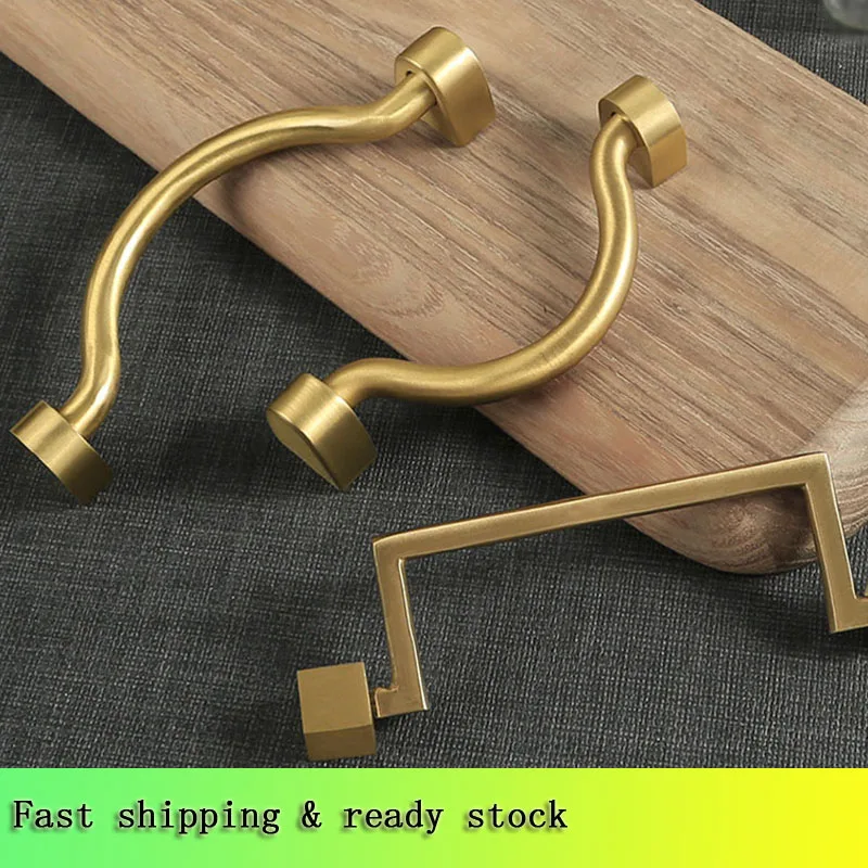 2pcs Pure Copper Dresser Pull Drawer Pulls Knobs Kitchen Door Cabinet Handles Brushed Gold Brass
2pcs Pure Copper Dresser Pull Drawer Pulls Knobs Kitchen Door Cabinet Handles Brushed Gold Brass