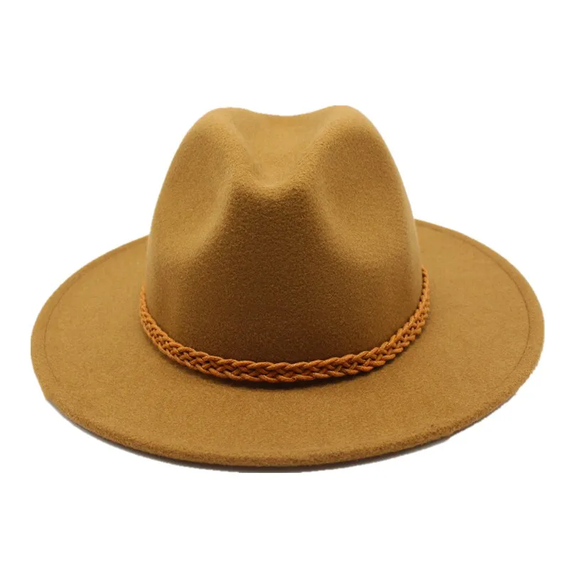 Seioum Fashion Women Floppy Hats Vintage Jazz Woolen Felt Hat Female Autumn Winter Waves Wide Flat Brim Fedoras with Ribbon Band
Seioum Fashion Women Floppy Hats Vintage Jazz Woolen Felt Hat Female Autumn Winter Waves Wide Flat Brim Fedoras with Ribbon Band