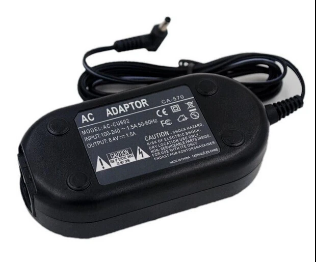 8.4v 1.5a AC/DC Power Supply Adapter Charger CA-570 for Canon ZR-60 65MC 70MC HFM300 HFM30 HF G30 FS46 FS406 FS37 FS36 FS306
8.4v 1.5a AC/DC Power Supply Adapter Charger CA-570 for Canon ZR-60 65MC 70MC HFM300 HFM30 HF G30 FS46 FS406 FS37 FS36 FS306