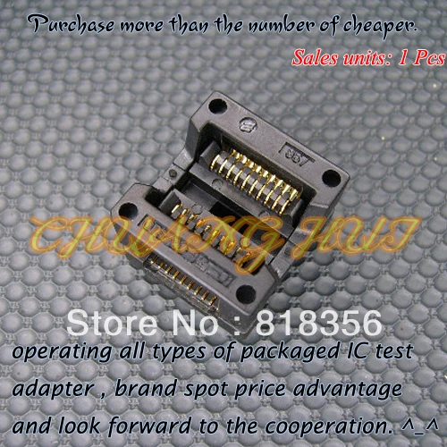 SOP20 SOIC20 стандартное тестирование и сгорание розетки программатор адаптер 5,4 мм ширина 1,27 мм шаг
SOP20 SOIC20 стандартное тестирование и сгорание розетки программатор адаптер 5,4 мм ширина 1,27 мм шаг