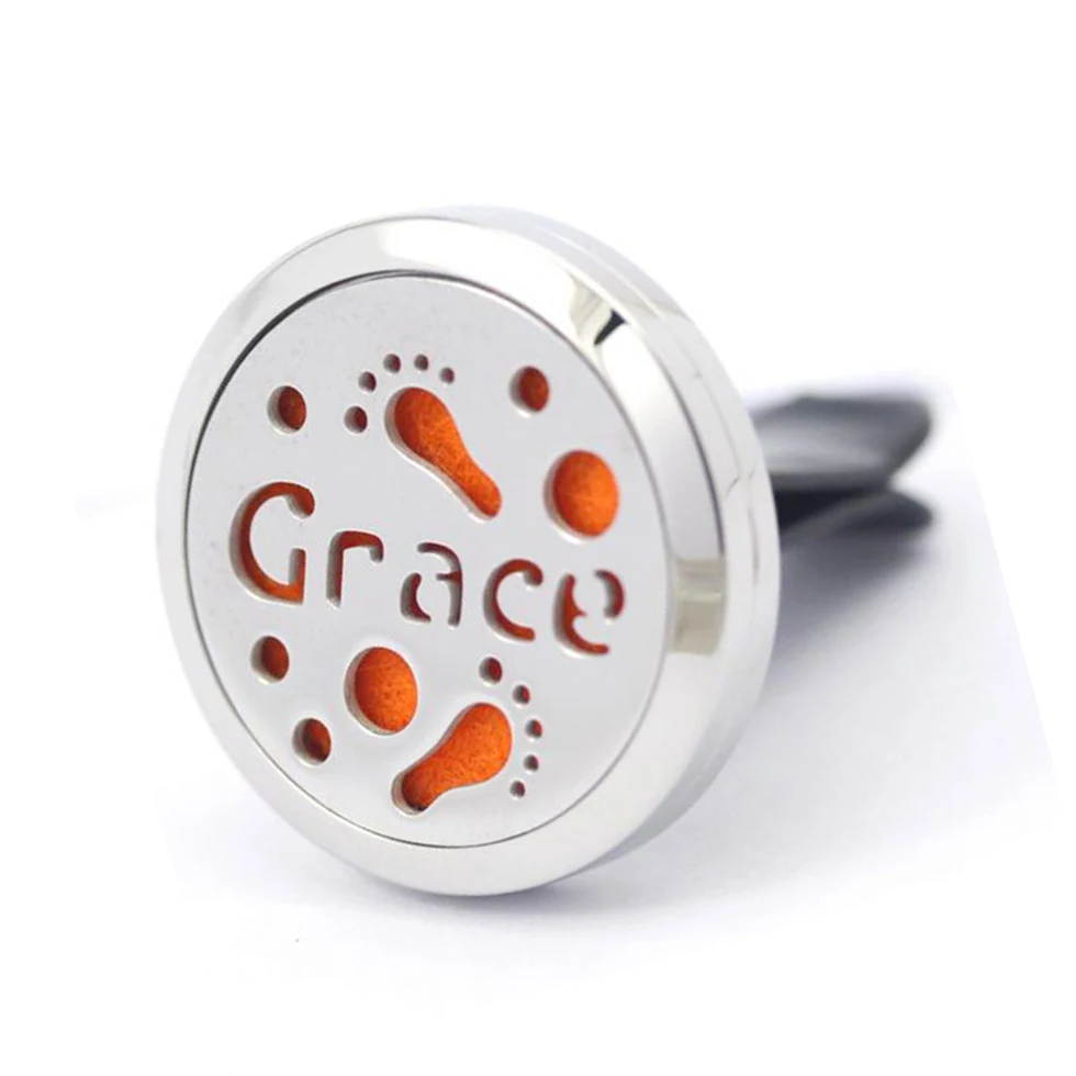 30mm 316 Stainless Steel Grace Car Aroma Locket Free Pads Essential Oil Car Diffuser Vent Clip
30mm 316 Stainless Steel Grace Car Aroma Locket Free Pads Essential Oil Car Diffuser Vent Clip