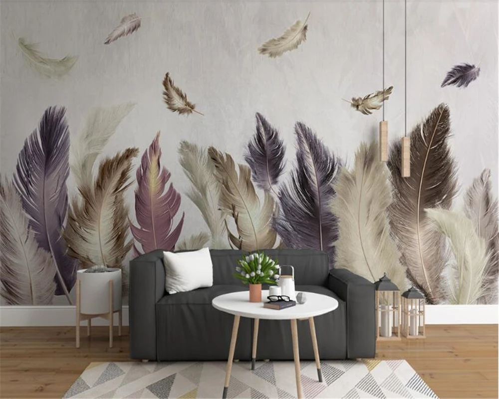 beibehang Classic three-dimensional ultra-sliding wall paper Modern minimalist gold feather 3d wallpaper decorative painting
beibehang Classic three-dimensional ultra-sliding wall paper Modern minimalist gold feather 3d wallpaper decorative painting