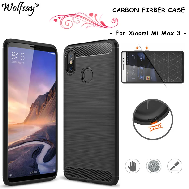 Чехол из углеродного волокна для Xiaomi Mi Max 3, резиновый силиконовый противоударный чехол для телефона, чехол для Xiaomi Mi Max 3, чехол Xiaomi Mi Max 3
Чехол из углеродного волокна для Xiaomi Mi Max 3, резиновый силиконовый противоударный чехол для телефона, чехол для Xiaomi Mi Max 3, чехол Xiaomi Mi Max 3