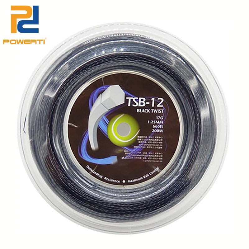 Powerti 1.25mm Hexagonal Twister Tennis String 200m Reel Durable Polyester Training String TSB-12
Powerti 1.25mm Hexagonal Twister Tennis String 200m Reel Durable Polyester Training String TSB-12