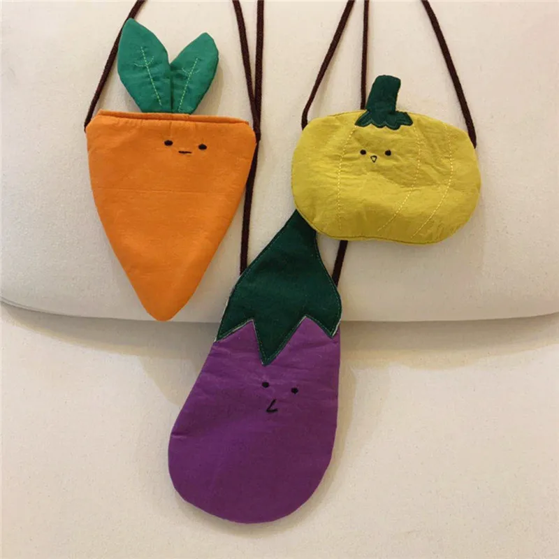 M310 Individual Child Bag Cartoon Lovely Vegetables Design Eggplant Carrot Nangua Cotton Embroidery Messenger Baby Bag
M310 Individual Child Bag Cartoon Lovely Vegetables Design Eggplant Carrot Nangua Cotton Embroidery Messenger Baby Bag
