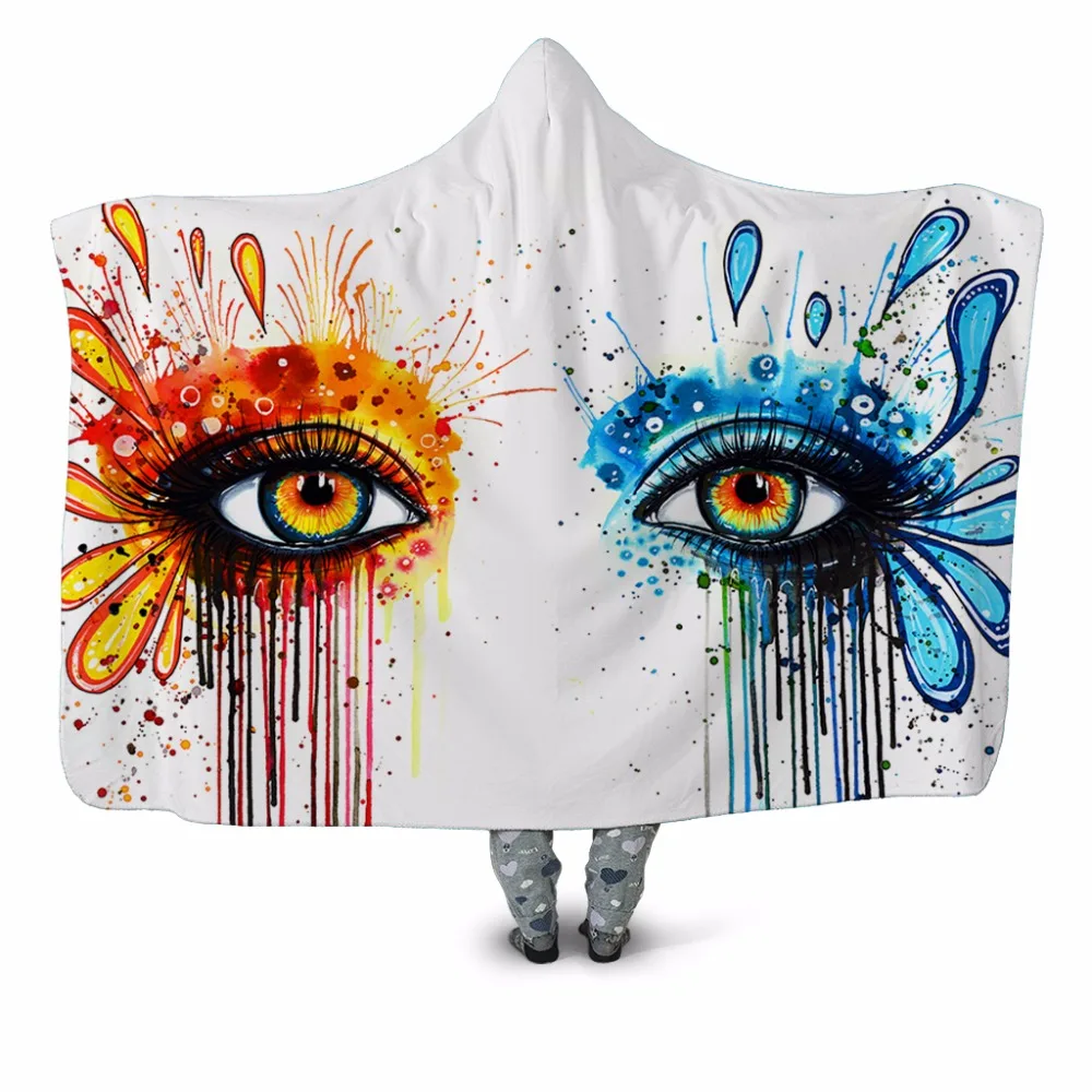 Two Colorful Eyes 3D Print Hooded Blanket Couch Quilt Cover Youth Travel Velvet Plush Throw Fleece Blanket Bedspread Home Office
Two Colorful Eyes 3D Print Hooded Blanket Couch Quilt Cover Youth Travel Velvet Plush Throw Fleece Blanket Bedspread Home Office