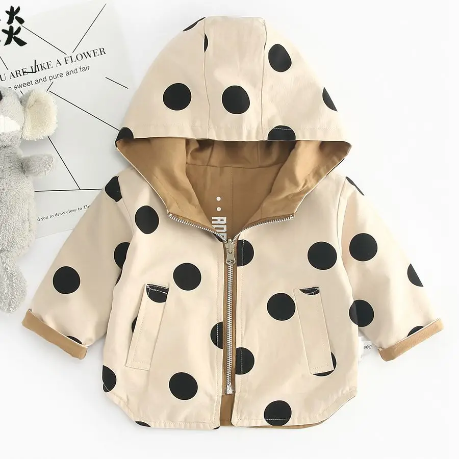 Baby Girls Jacket and Coat Spring Hooded Boys Windbreaker Jacket Polka Dot 2 Sides Wear Toddler Kids Jacket Outerwear Clothes
Baby Girls Jacket and Coat Spring Hooded Boys Windbreaker Jacket Polka Dot 2 Sides Wear Toddler Kids Jacket Outerwear Clothes