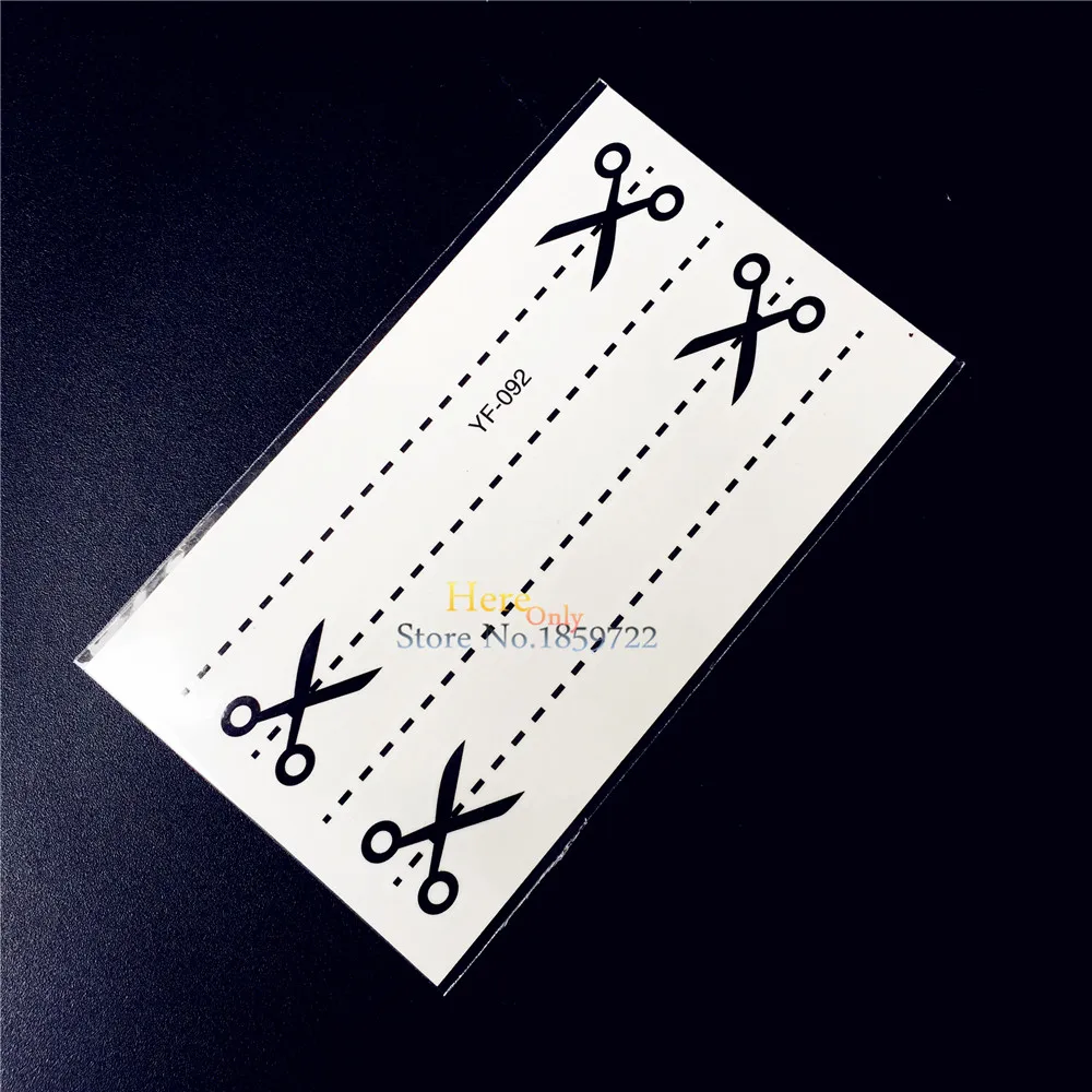 1PC Fashion Women Henna Makeup Temporary Tattoo Scissors Party Designs HYF-092 Girl School Fake Black Waterproof Tattoo Stickers
1PC Fashion Women Henna Makeup Temporary Tattoo Scissors Party Designs HYF-092 Girl School Fake Black Waterproof Tattoo Stickers