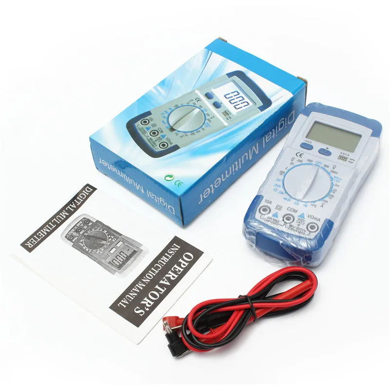 DC AC Voltage Diode Freguency Multitester Volt Tester Digital Multimeter Avometer Volt Ohm Amp Current Test With LCD Display
DC AC Voltage Diode Freguency Multitester Volt Tester Digital Multimeter Avometer Volt Ohm Amp Current Test With LCD Display