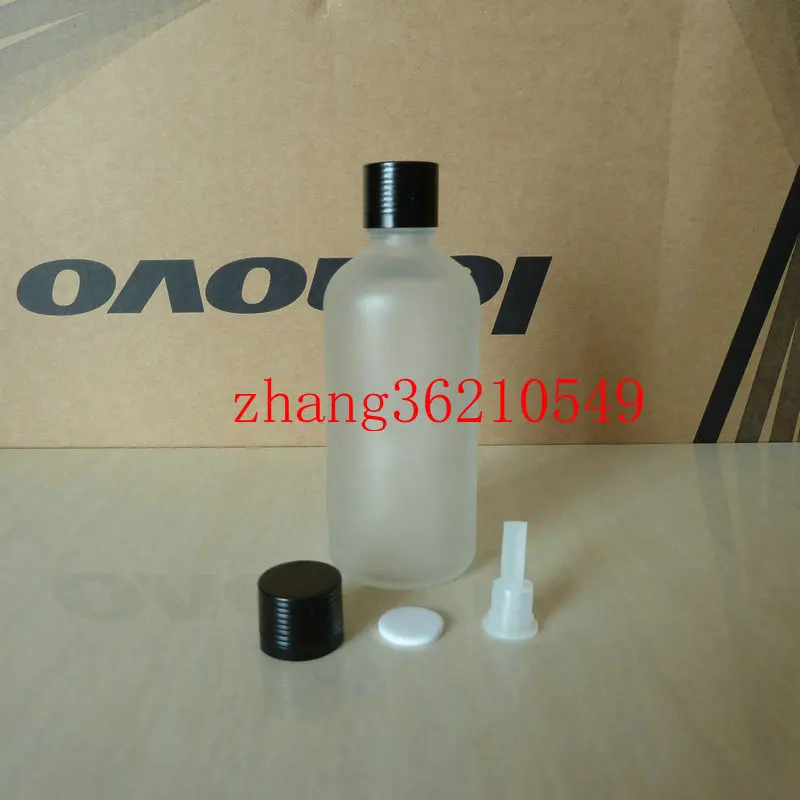 100ml clear/transparent frosted Glass Essential Oil Bottle With shiny black aluminum cap. Oil vial, Essential Oil Container
100ml clear/transparent frosted Glass Essential Oil Bottle With shiny black aluminum cap. Oil vial, Essential Oil Container