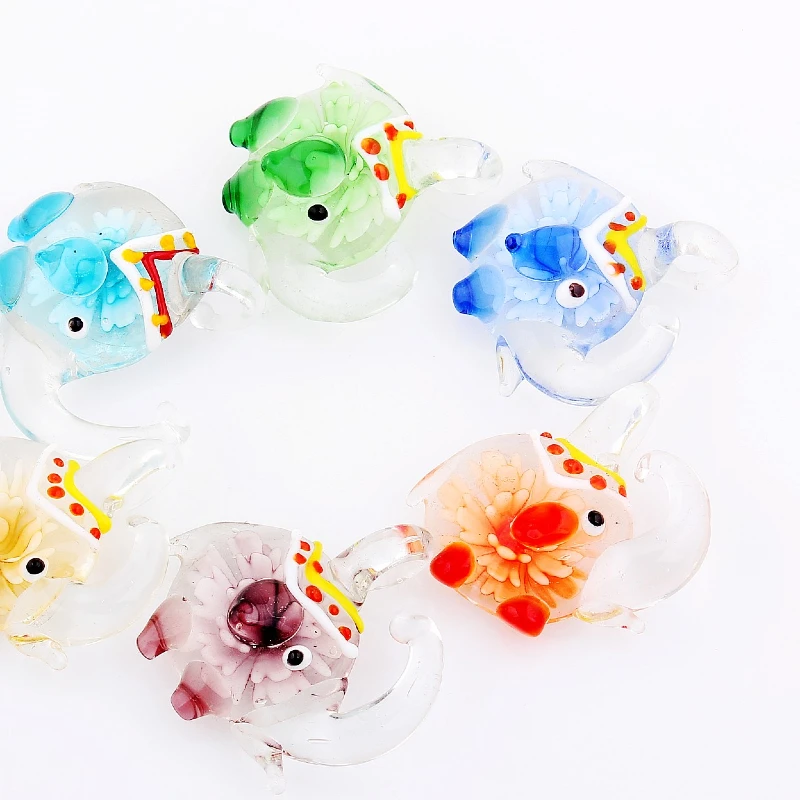 QianBei Wholesale 6pcs Handmade Murano Lampwork Glass Color Luminous Elephant Pendant Fit Necklace Women
QianBei Wholesale 6pcs Handmade Murano Lampwork Glass Color Luminous Elephant Pendant Fit Necklace Women
