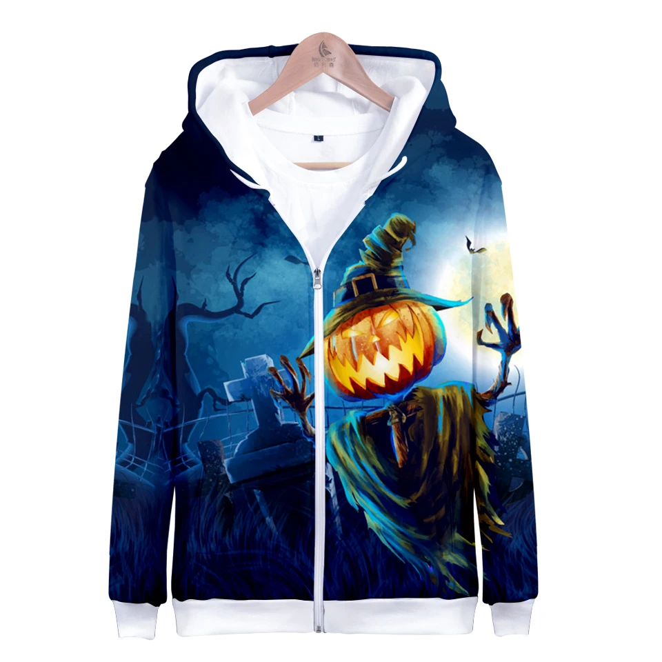 Aikooki Halloween Fashion 3D Zipper Hoodies Fans Women Spring Pumpkin Face Funny Long Sleeve Funny Hoodies Print Soft Clothes
Aikooki Halloween Fashion 3D Zipper Hoodies Fans Women Spring Pumpkin Face Funny Long Sleeve Funny Hoodies Print Soft Clothes