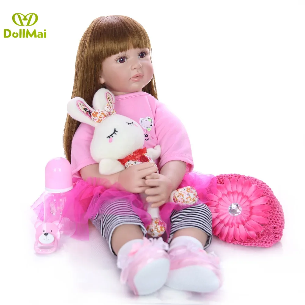 Boneca bebes Reborn 23 дюймов мягкая силиконовая виниловая кукла 60 см Reborn Baby Doll для маленьких девочек, реалистичные куклы Bebes Reborn, подарок 
Boneca bebes Reborn 23 дюймов мягкая силиконовая виниловая кукла 60 см Reborn Baby Doll для маленьких девочек, реалистичные куклы Bebes Reborn, подарок