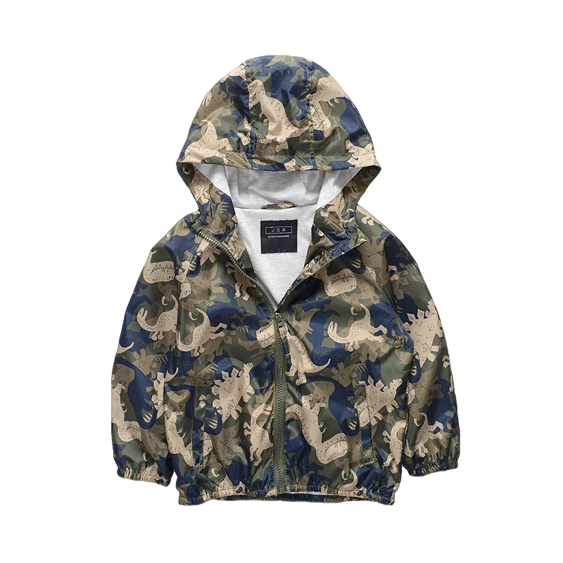 Spring Jacket For Boys Cartoon Dinosaur Print Autumn Hooded Coat Kids Children Jackets Windbreaker Fashion Trench Coat
Spring Jacket For Boys Cartoon Dinosaur Print Autumn Hooded Coat Kids Children Jackets Windbreaker Fashion Trench Coat