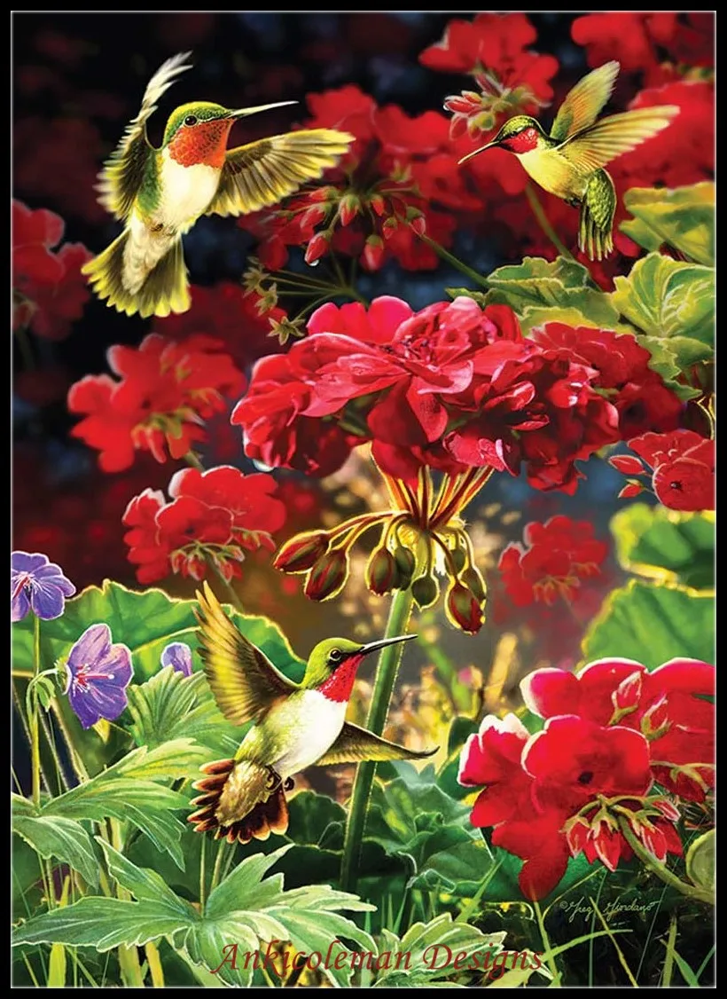 Needlework for embroidery DIY DMC High Quality - Counted Cross Stitch Kits 14 ct Oil painting - Ruby Geraniums
Needlework for embroidery DIY DMC High Quality - Counted Cross Stitch Kits 14 ct Oil painting - Ruby Geraniums